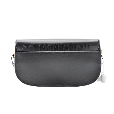 Czarna torba na ramię ze skóry cielęcej Dior Bobby East West Bag Hobo