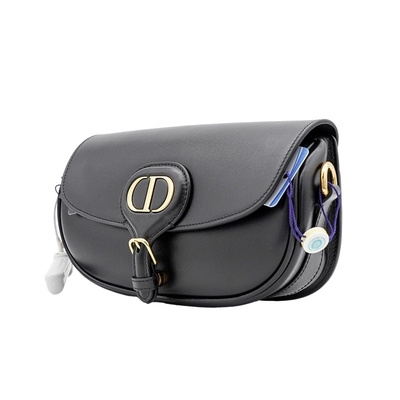 Czarna torba na ramię ze skóry cielęcej Dior Bobby East West Bag Hobo