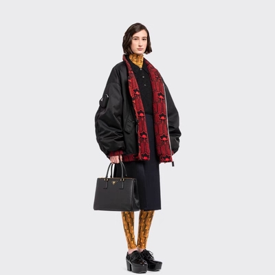Markowa torba damska Prada Saffiano, średnia, duża, skórzana Galleria