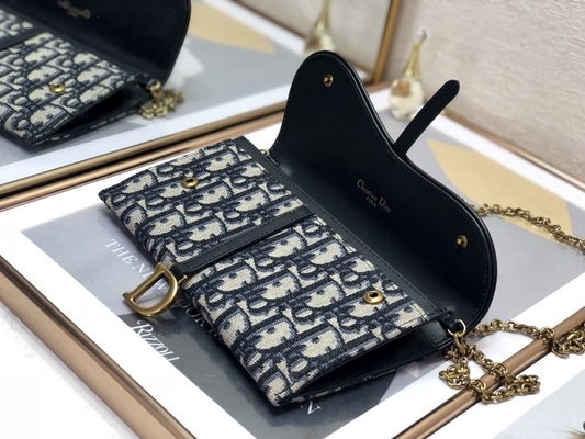 Długi, ukośny, żakardowy portfel marki Dior marki OEM