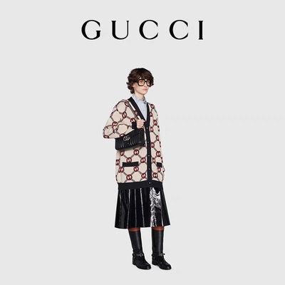 GUCCI GG Markowa torba listonoszka Marmont Torba na ramię Mała pikowana skóra