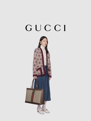 Skórzana damska torba na ramię z logo GUCCI Ophidia