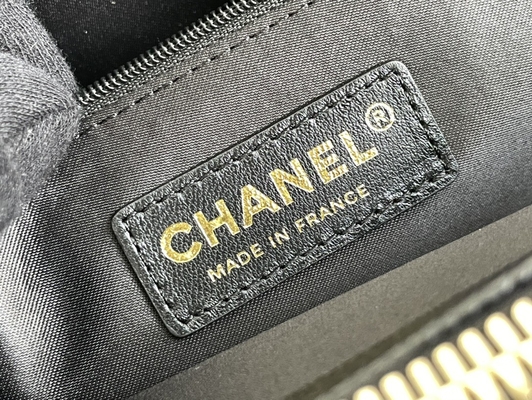 Duża duża torba na zakupy GST ze skóry liczi i kawioru Chanel