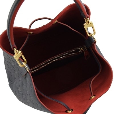 Markowa torebka damska LV Colorblock NÉONOÉ MM Bucket Bag Ziarnista skóra