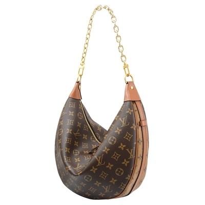 LV Designer Monogram Bag Presbyopic Half Moon Tote Leather Tote Torebka ze skóry bydlęcej