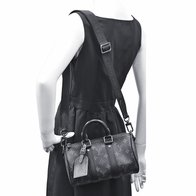 Torba męska Eclipse Canvas Keepall New Speedy Bandouliere 25 Crossbody M46271
