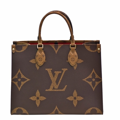 Odwrócona płócienna torba na zakupy z monogramem OnTheGo MM Louis Vuitton