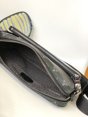 LV x YK Trio Monogram Unisex markowa torba męska M46358 Street Style Collaboration 3WAY