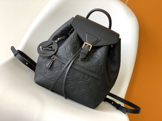 Plecak marki LV Designer Louis Vuitton Monogram Montsouris Plecak różowy czarny