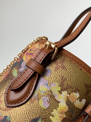 Metaliczne kwiatowe torby Louis Vuitton Neverfull Bucket Bag M81724