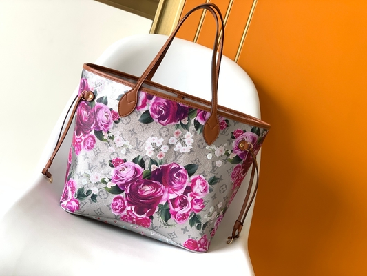 Kwiatowy wzór srebrny Louis Vuitton duży nigdy pełny M21352