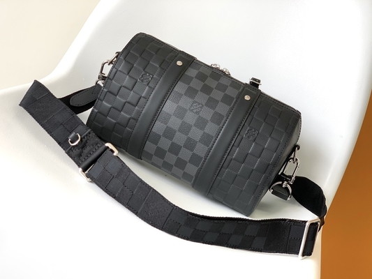 Markowa torba męska LV Keepall BandoulièRe 25 Checkerboard