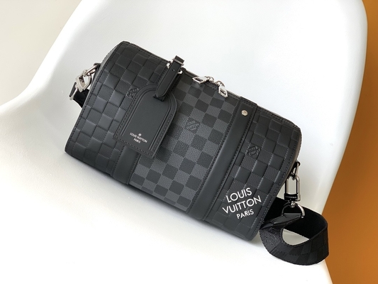 Markowa torba męska LV Keepall BandoulièRe 25 Checkerboard