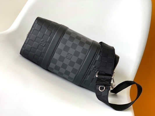 Markowa torba męska LV Keepall BandoulièRe 25 Checkerboard