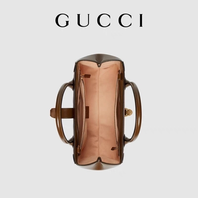 Kultowa torba GUCCI Jackie 1961 Tote Medium ze złotymi elementami