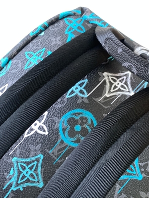 Wielokolorowy plecak marki Discovery Designer LV Graffiti Bag w kolorze zielonym