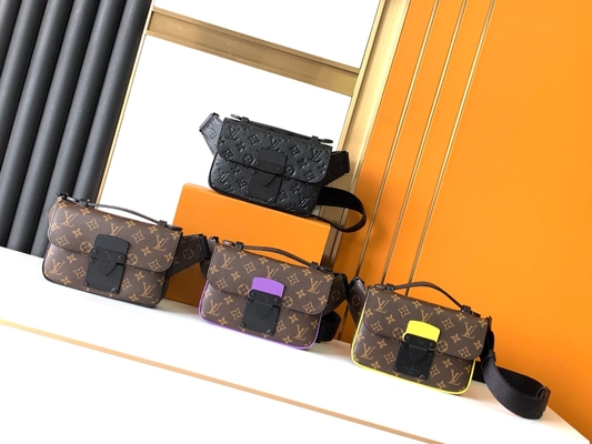 Charms S Lock Louis Vuitton Monogram Macassar Barrel Pouch Bag Messenger