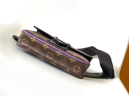 Charms S Lock Louis Vuitton Monogram Macassar Barrel Pouch Bag Messenger