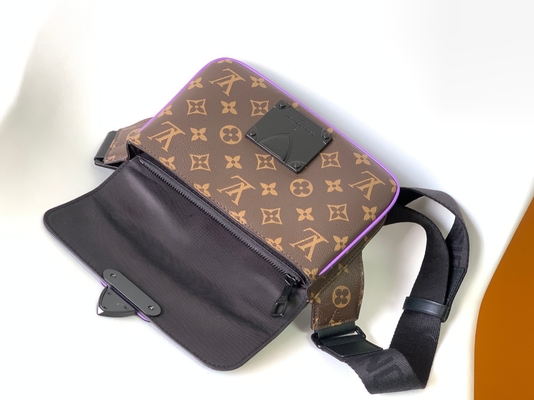 Charms S Lock Louis Vuitton Monogram Macassar Barrel Pouch Bag Messenger