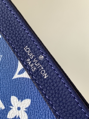 Mały portfel Gaston Louis Vuitton LV Pochette z podwójnym zamkiem do noszenia