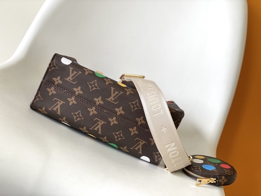 Ulubiona markowa torba LV X Yayoi Kusama OnTheGoMM Monogram Multicolor