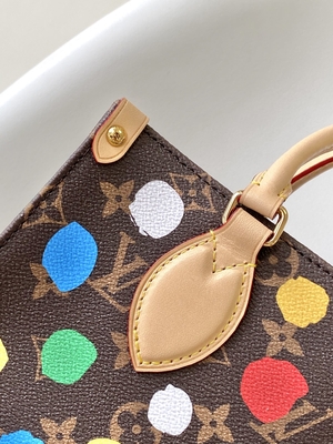 Ulubiona markowa torba LV X Yayoi Kusama OnTheGoMM Monogram Multicolor