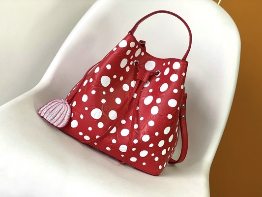 Damska biała czarna torebka NéOnoé MM Louis Vuitton Yayoi Kusama