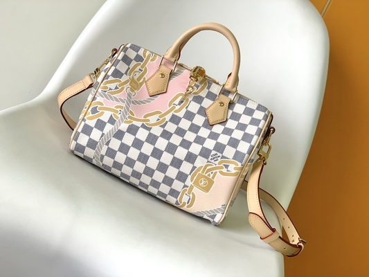 Płótno powlekane Speedy Louis Vuitton Damier Azur 25 M46390