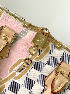 Płótno powlekane Speedy Louis Vuitton Damier Azur 25 M46390