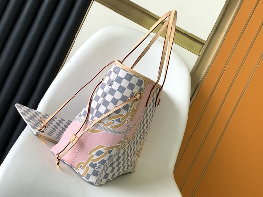 Niestandardowe markowe torby Tahiti w kratkę Louis Vuitton Neverfull MM