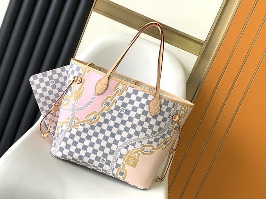 Niestandardowe markowe torby Tahiti w kratkę Louis Vuitton Neverfull MM