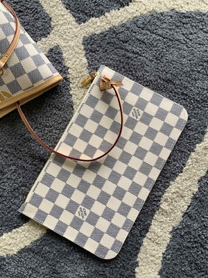 Niestandardowe markowe torby Tahiti w kratkę Louis Vuitton Neverfull MM