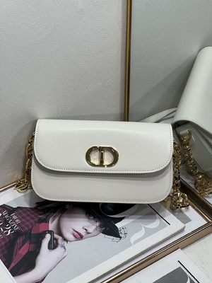 Damska torba Dior Micro Montaigne 30 z białej skóry na zamówienie