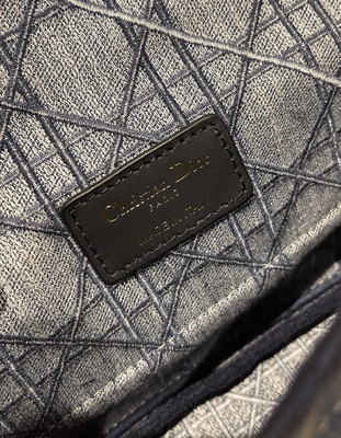 Haftowane Mini Designerskie Torebki Dior Caro Denim Małe