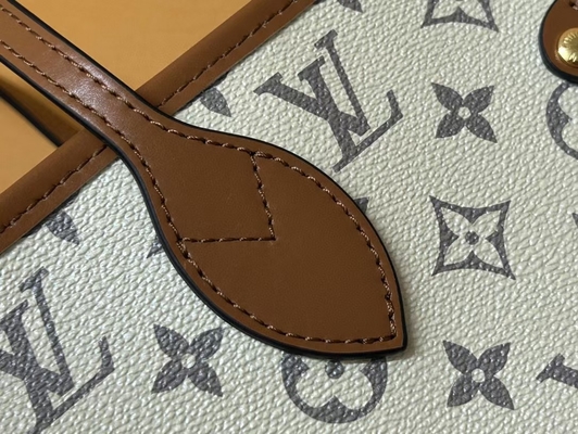 Damska torebka Louis Vuitton Preloved Beżowa torebka Neverfull Monogram