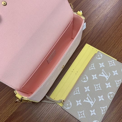 Biała torba Pochette Felicie LV Spring In The City Monogram Empreinte