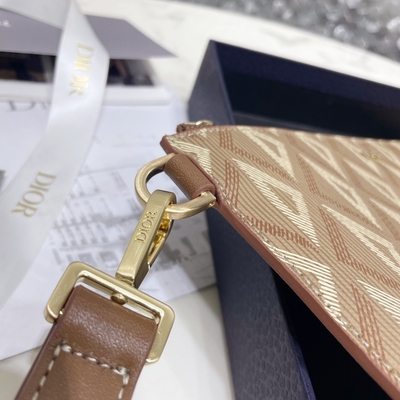 ODM Christian Dior Mini Designer Torebki A5 CD Pouch Bag Diamond Prawdziwa skóra