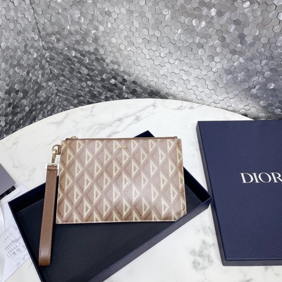 ODM Christian Dior Mini Designer Torebki A5 CD Pouch Bag Diamond Prawdziwa skóra