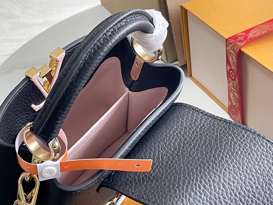 Wyściółka z koziej skóry Ulubiona markowa torba Louis Vuitton Capucines Mini