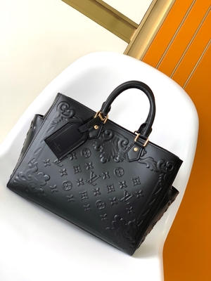 Biała torba z logo Preloved z monogramem Louis Vuitton Sac Plat