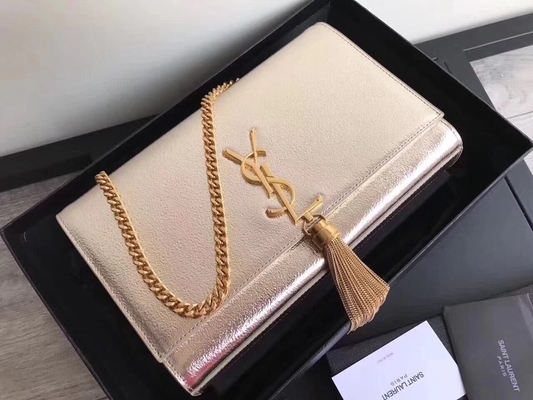 Regulowane Ramiączka Poliester Saint Laurent YSL Woc Torba Zapinana Na Zamek Srebrny