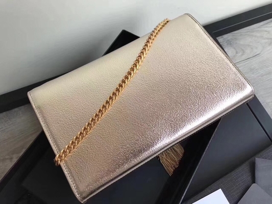 Regulowane Ramiączka Poliester Saint Laurent YSL Woc Torba Zapinana Na Zamek Srebrny
