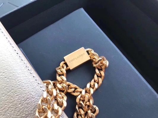 Regulowane Ramiączka Poliester Saint Laurent YSL Woc Torba Zapinana Na Zamek Srebrny