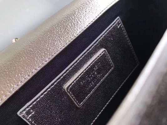 Regulowane Ramiączka Poliester Saint Laurent YSL Woc Torba Zapinana Na Zamek Srebrny