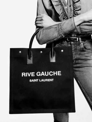Regulowana mini torba na ramię typu unisex Saint Laurent z wewnętrzną podszewką z tkaniny