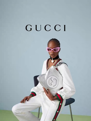 Mała torebka Gucci Blondie Luksusowa srebrno-biała markowa torebka damska