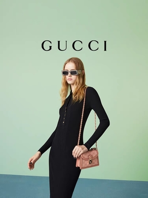 Gucci Różowa płócienna markowa torba kurierska Ophidia GG Mini torba na ramię