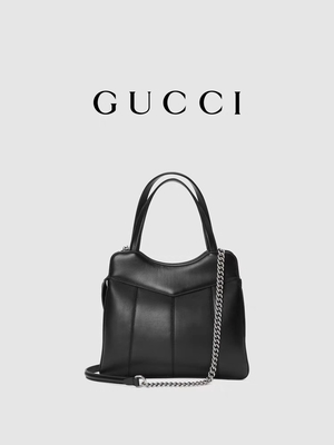 Skórzany ton palladu Gucci Tote Mini klasyczne sylwetki