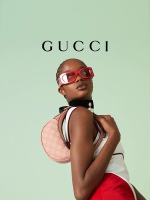 Markowa torba na ramię projektanta Gucci Ophidia mała różowa bawełniana podszewka z płótna GG