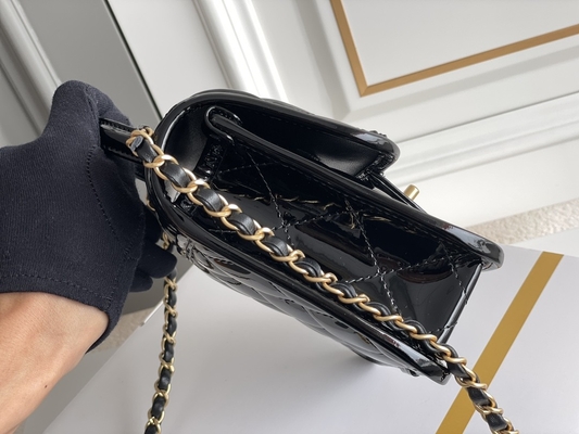 Chanel 22 Mini Designer Torebki Czarny czarodziejski złoty łańcuszek z klapką